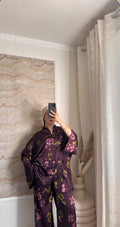 Ensemble pantalon satinée