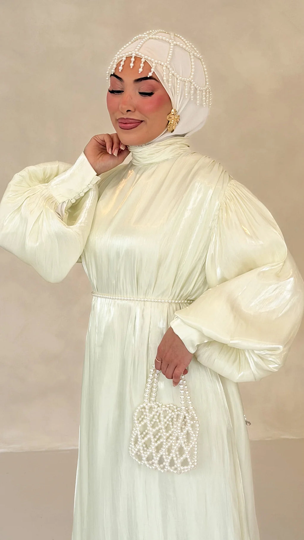 Robe satinée